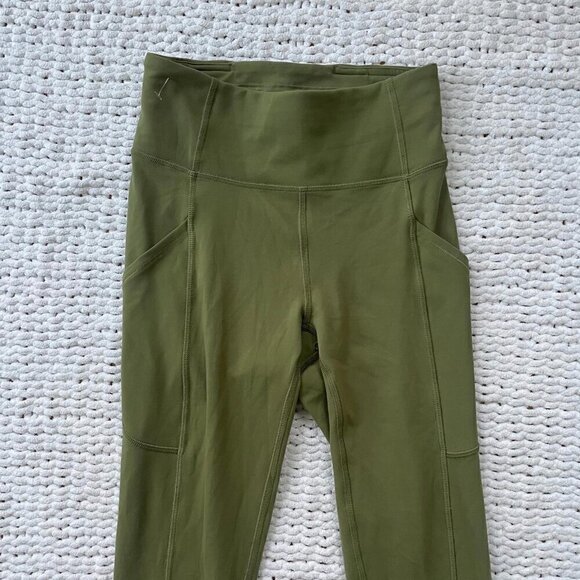 Lululemon Bronze Green Invigorate 25" Tight - Size 2 - Picture 3 of 7